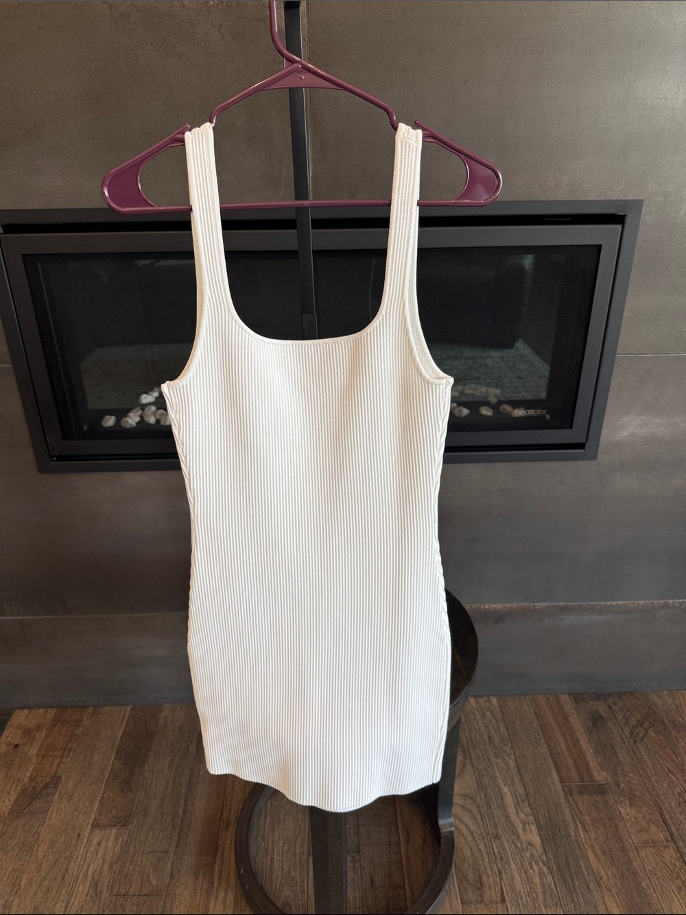Signature Cream Ribbed Mini Dress - Picture 2 of 2